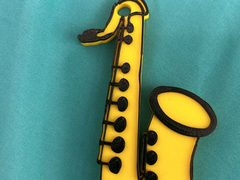 Porte-clés de saxophone - Music Print