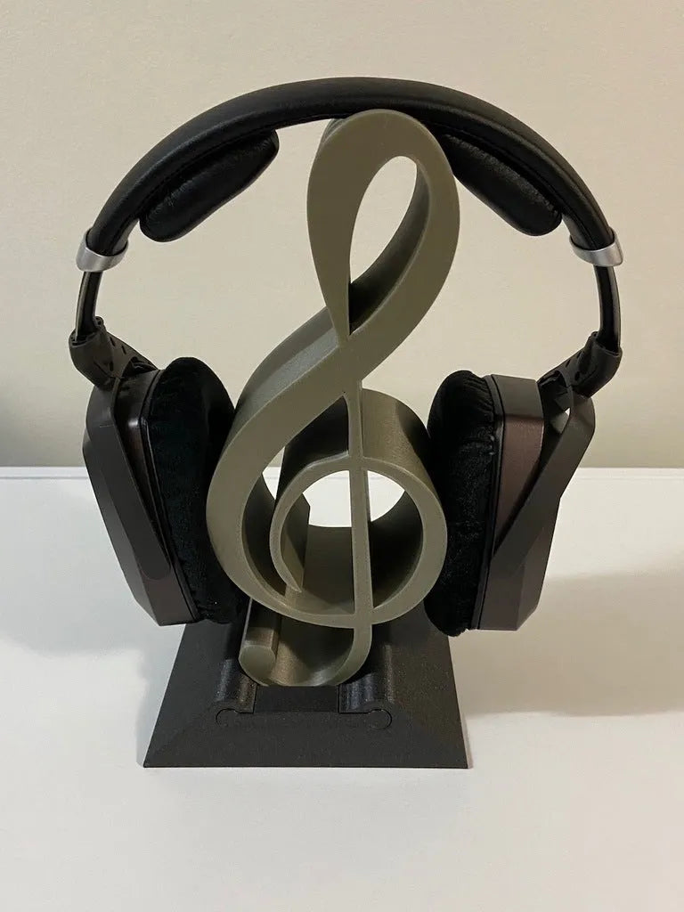 Support pour casque en clé de sol - Music Print