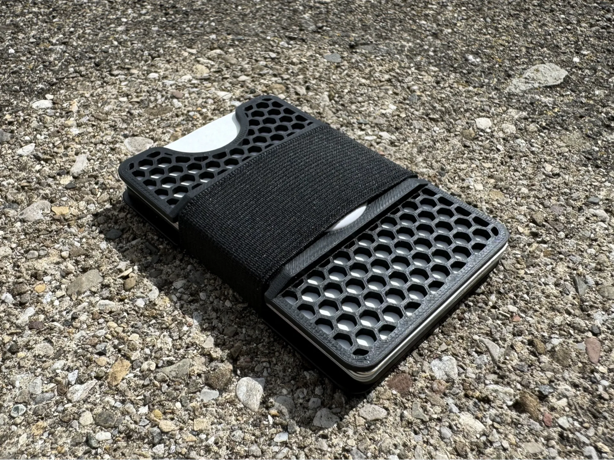 Plaque personnalisée pour AirTag Lockcard Wallet - Voyage Print
