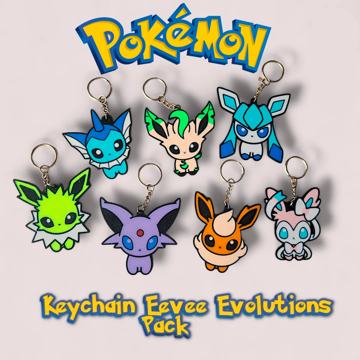 Ensemble de porte-clés Pokémon - Geek Print