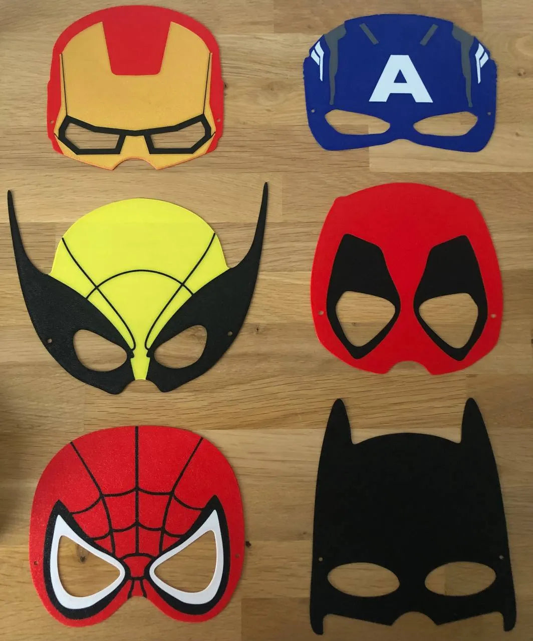 Masques de Super-héros pour Enfants "Partie 1" - Geek Print
