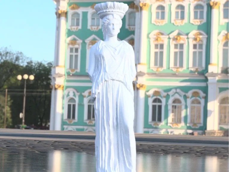Statue de déesse grecque - Art Print