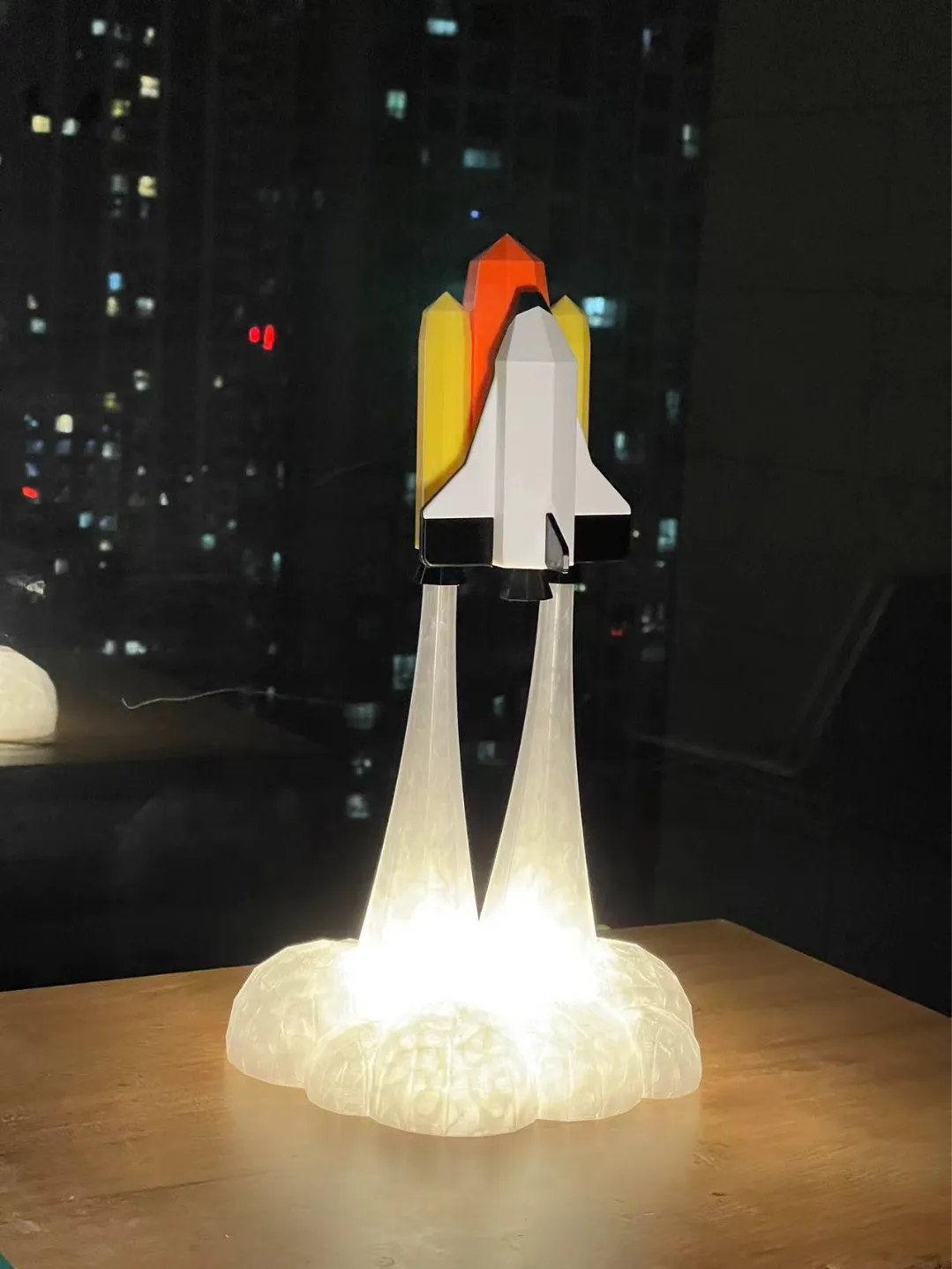 Lampe LED (Navette spatiale Challenger) - Maquette Print