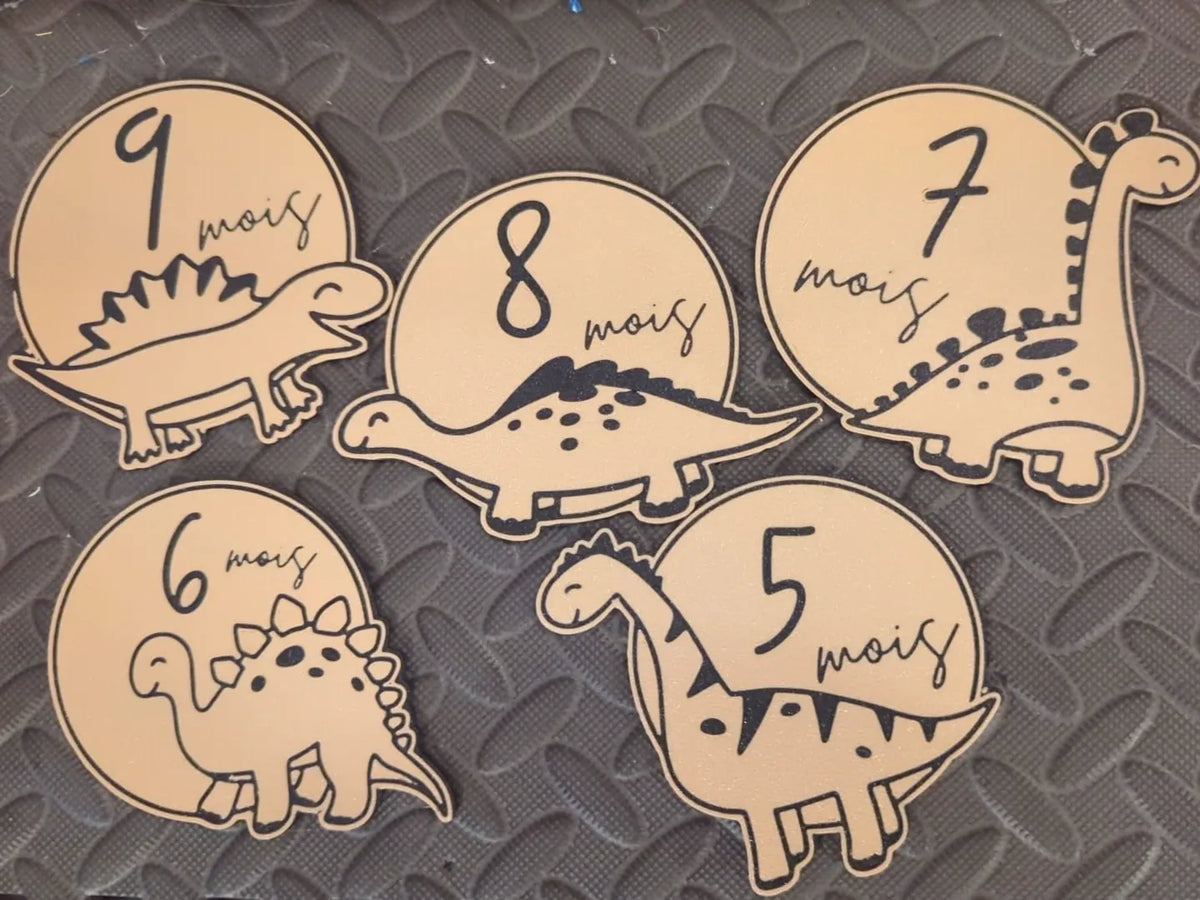 Étapes de Bébé Dino - Bébé Print