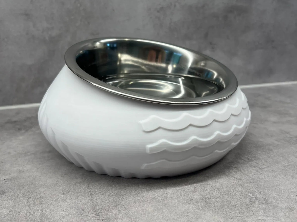 Support incliné pour gamelle de chat ou de chien - Version eau - Pet Print