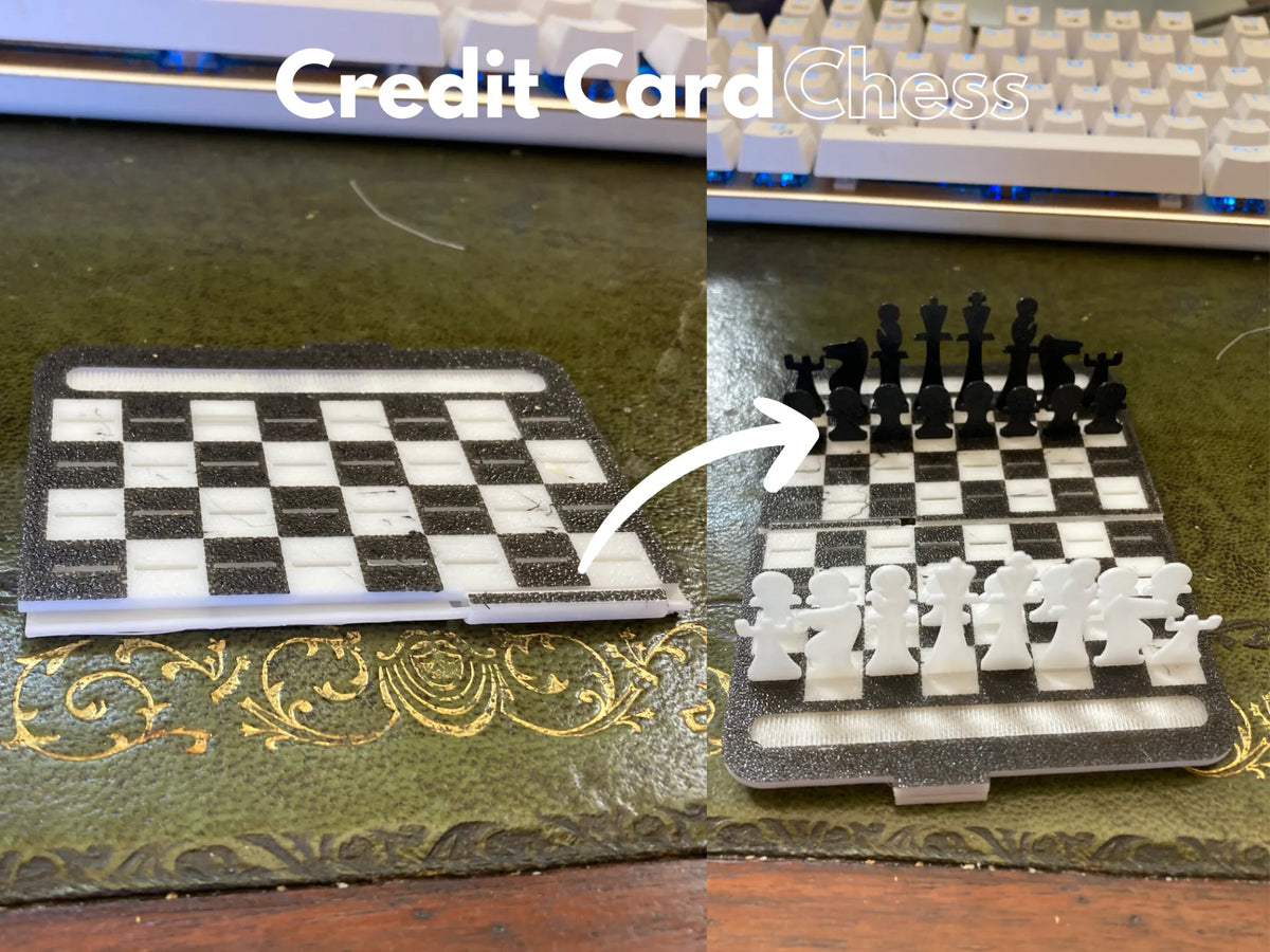 Jeu d'échecs de la taille d'une carte de crédit - Jeux Print