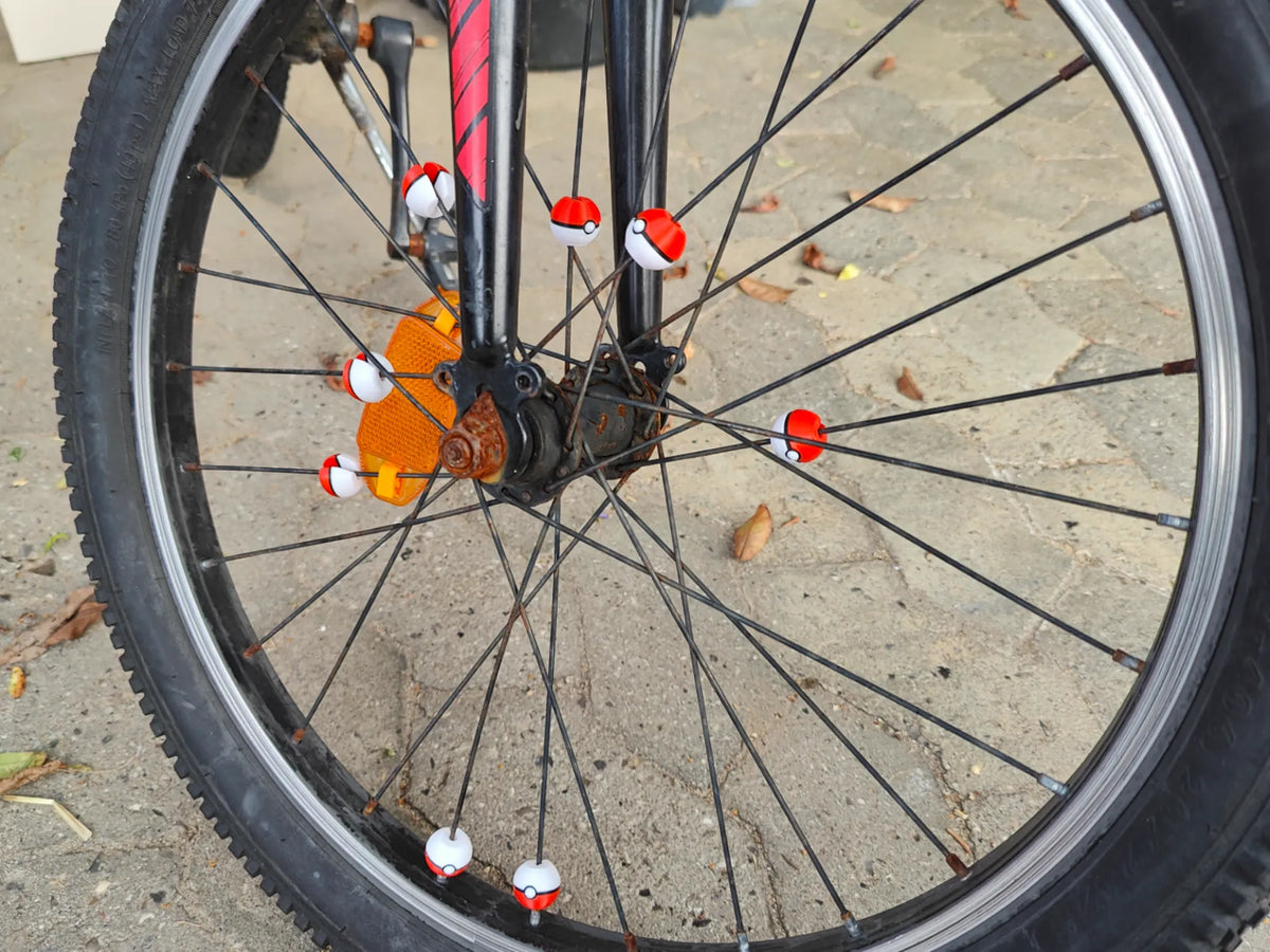 Perles de rayons de vélo Pokéball - Vélo Print