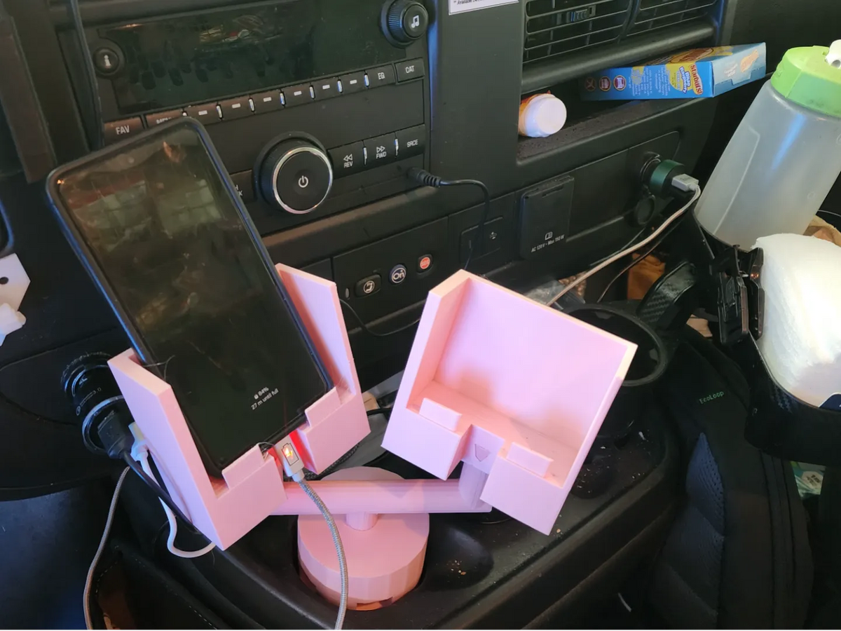 Support de téléphone double gobelet pour voiture - Auto Print