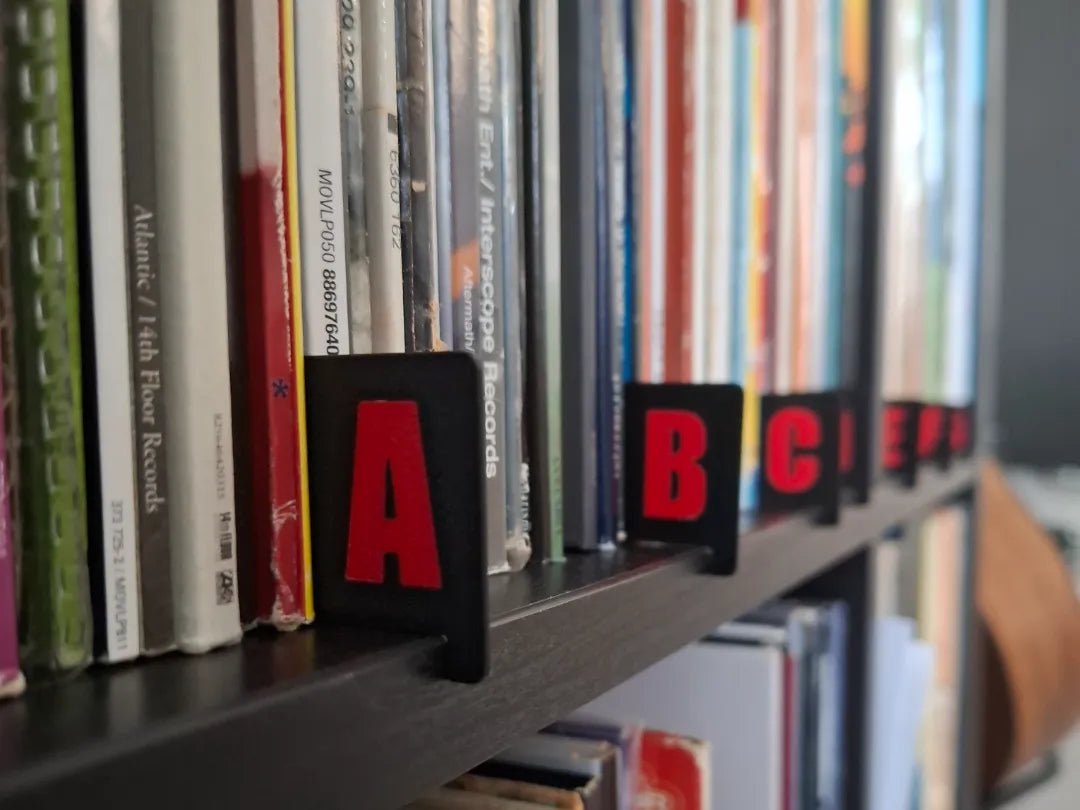 Organiseurs de disques vinyles (LP) alphabétiques - Music Print
