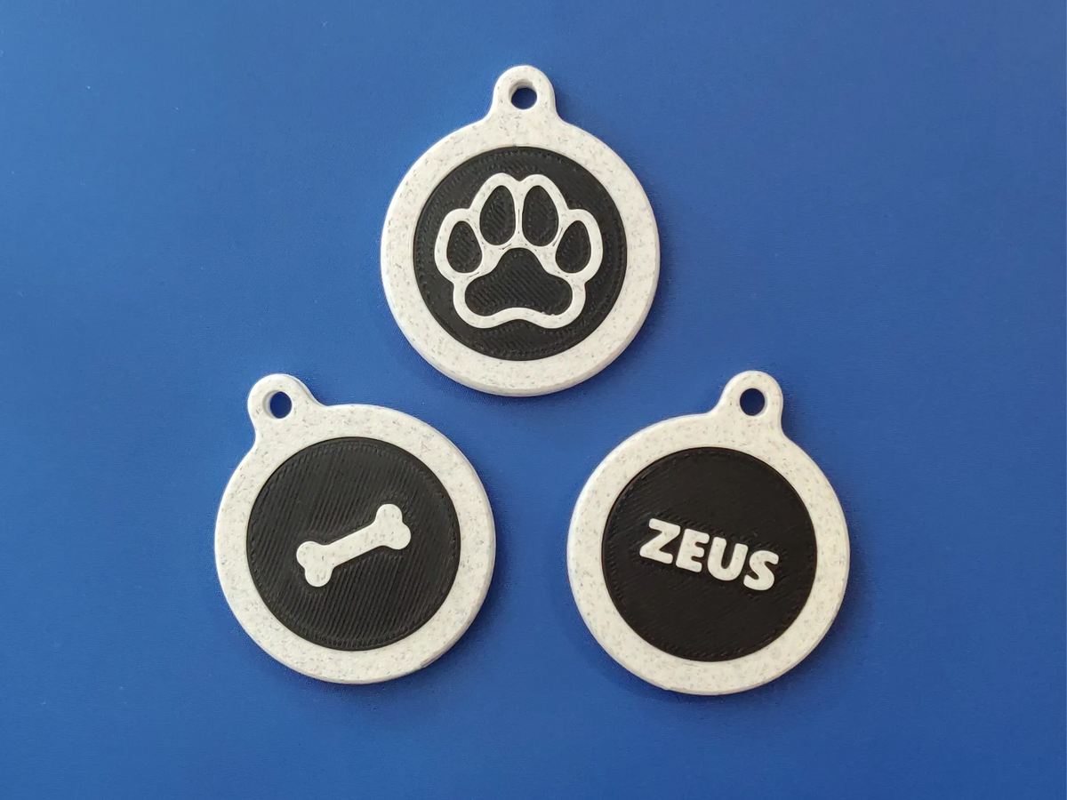 Pendentif Plaque d'Identité - Pet Print
