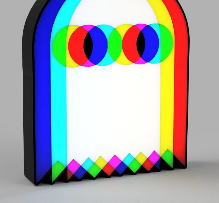Illusion optique - Lampe LED fantôme psychédélique - Lumière Print