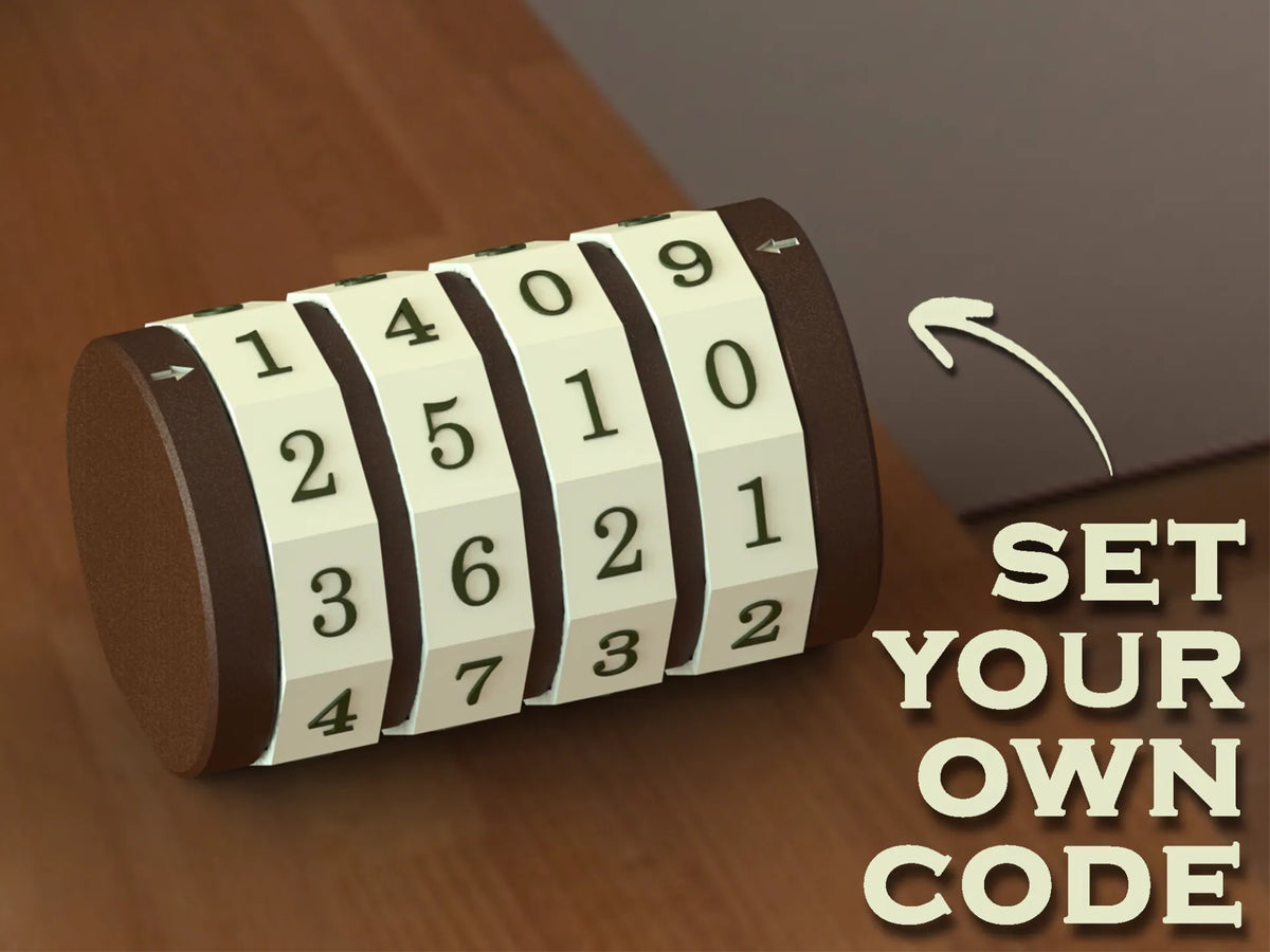Casse-tête de serrure - Cryptex - Cadeau Print