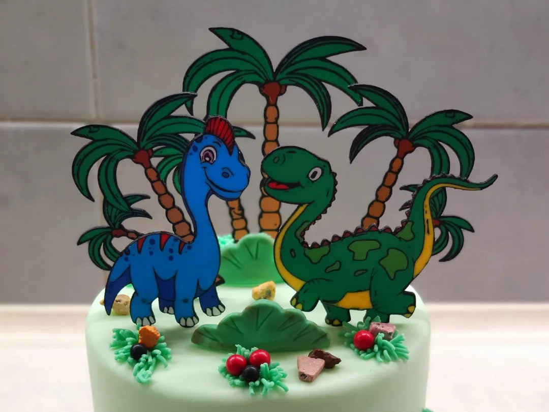 Ensemble de figurines de gâteau de dinosaures - Figurine Print