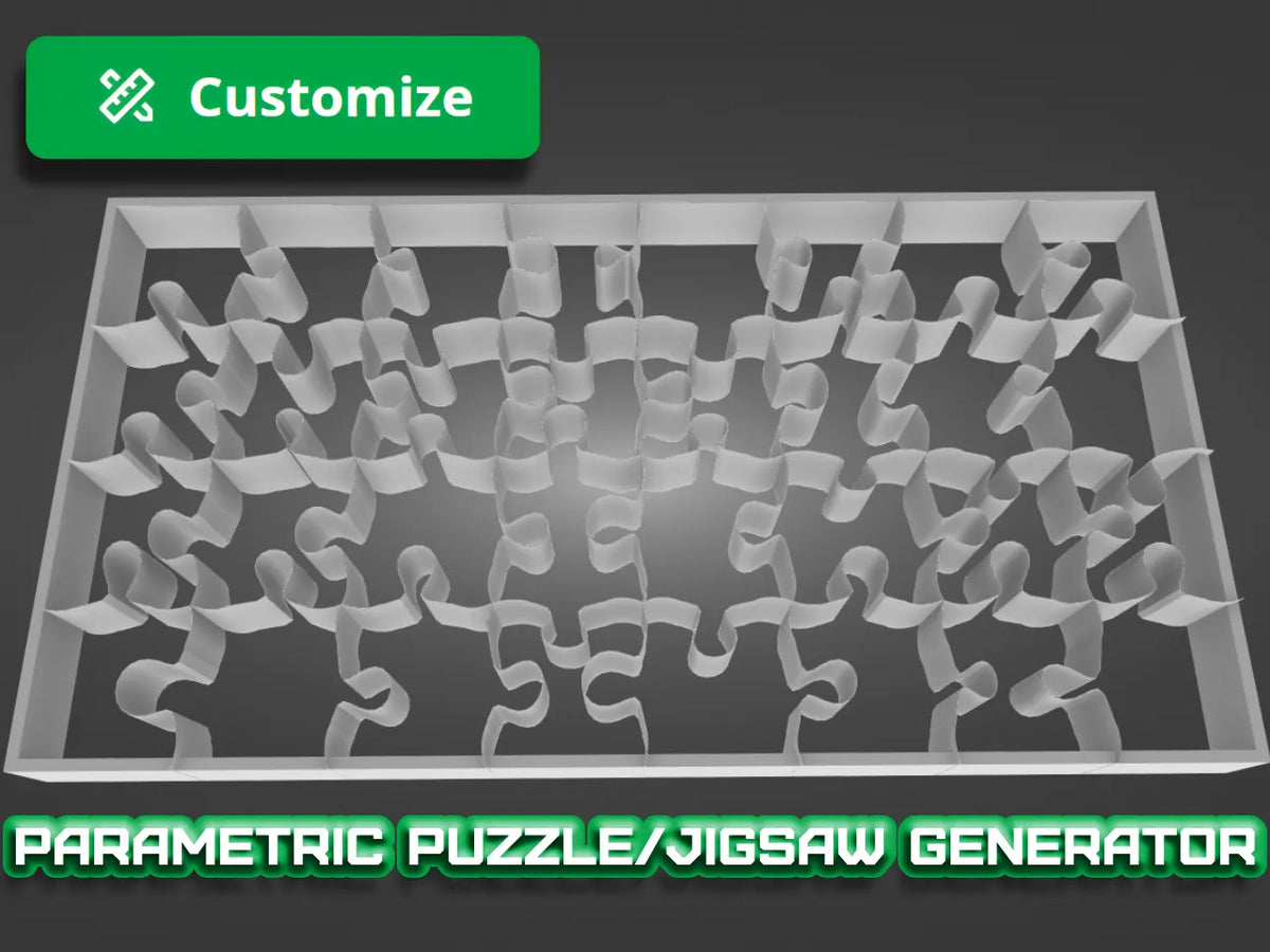Générateur de Puzzle / Découpage Paramétrique - Bébé Print