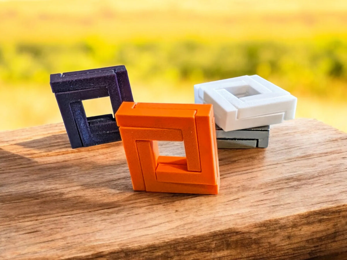 Casse-tête en forme de serrure carrée 3D - Jeux Print