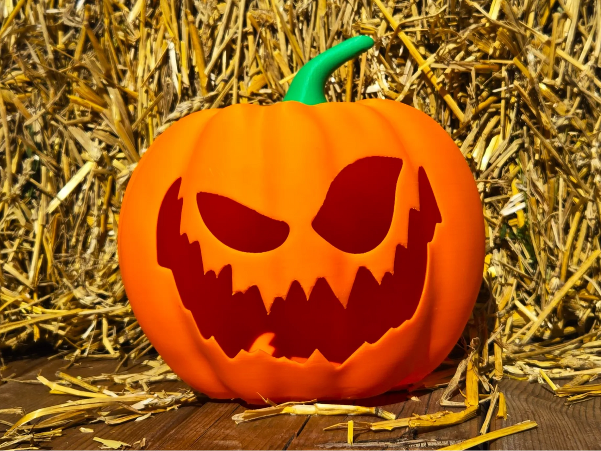 Citrouille d'Halloween effrayante (Jack-O'-Lantern) - Fêtes Print