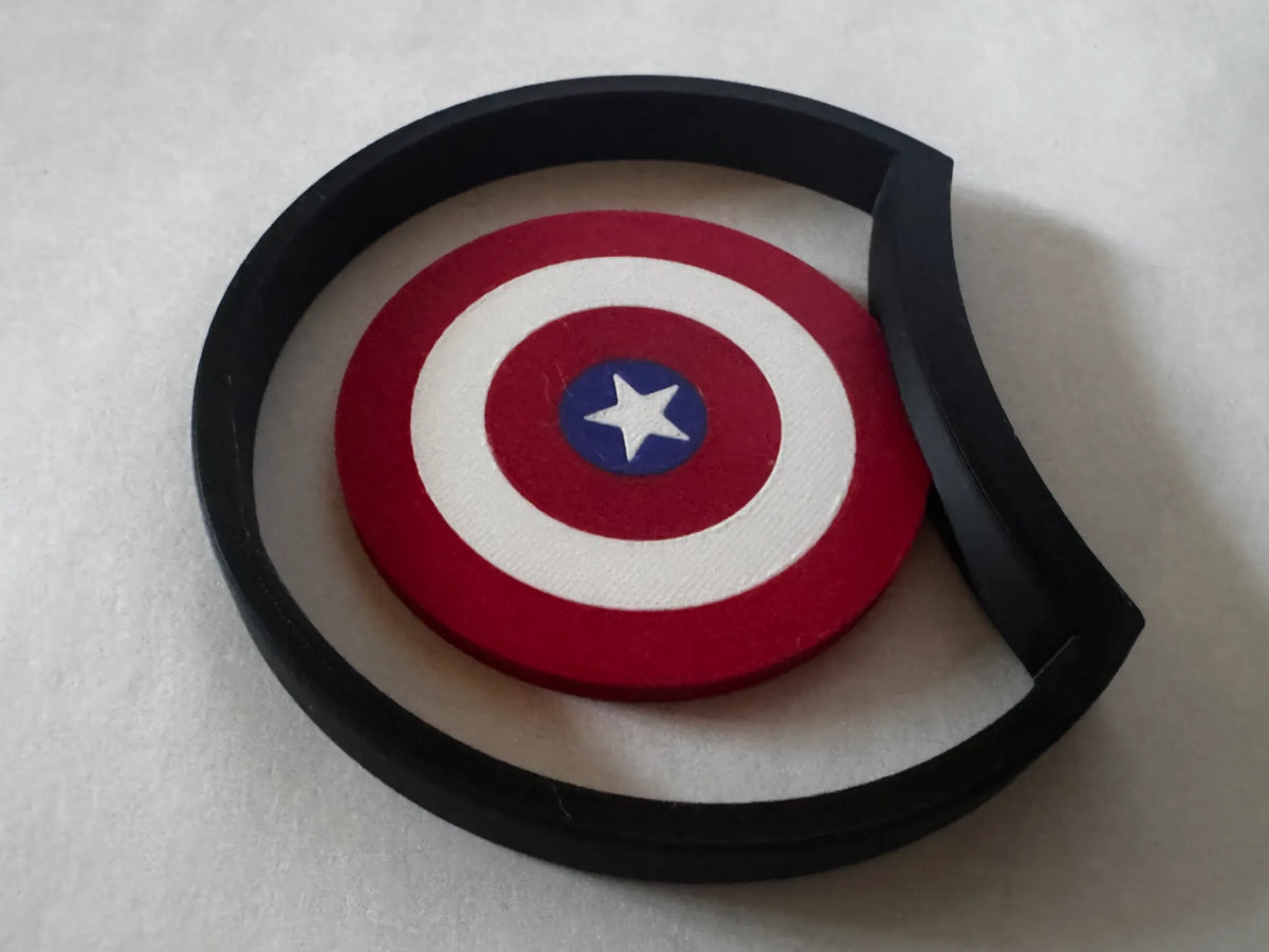 Oreilles de Captain America - Bandeau Mickey avec 5 aimants - Geek Print