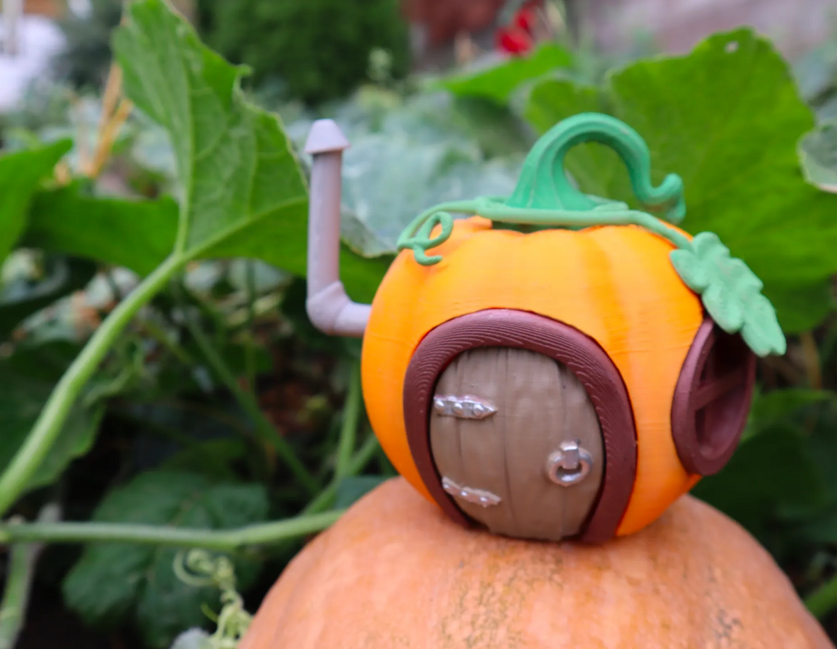Mignonne maison de fée citrouille - Maquette Print