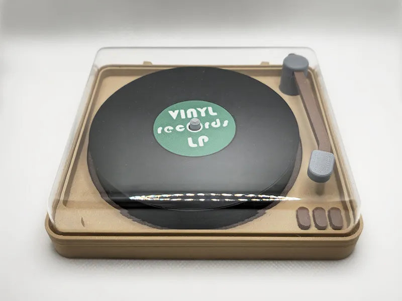 Sous-verres LP avec support en forme de gramophone - Music Print