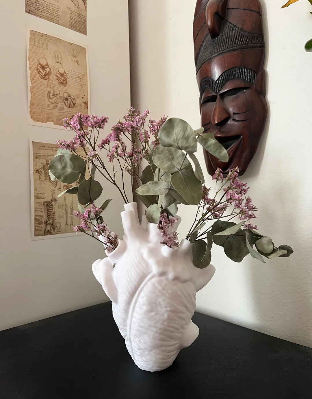 Vase cœur anatomique - Science Print