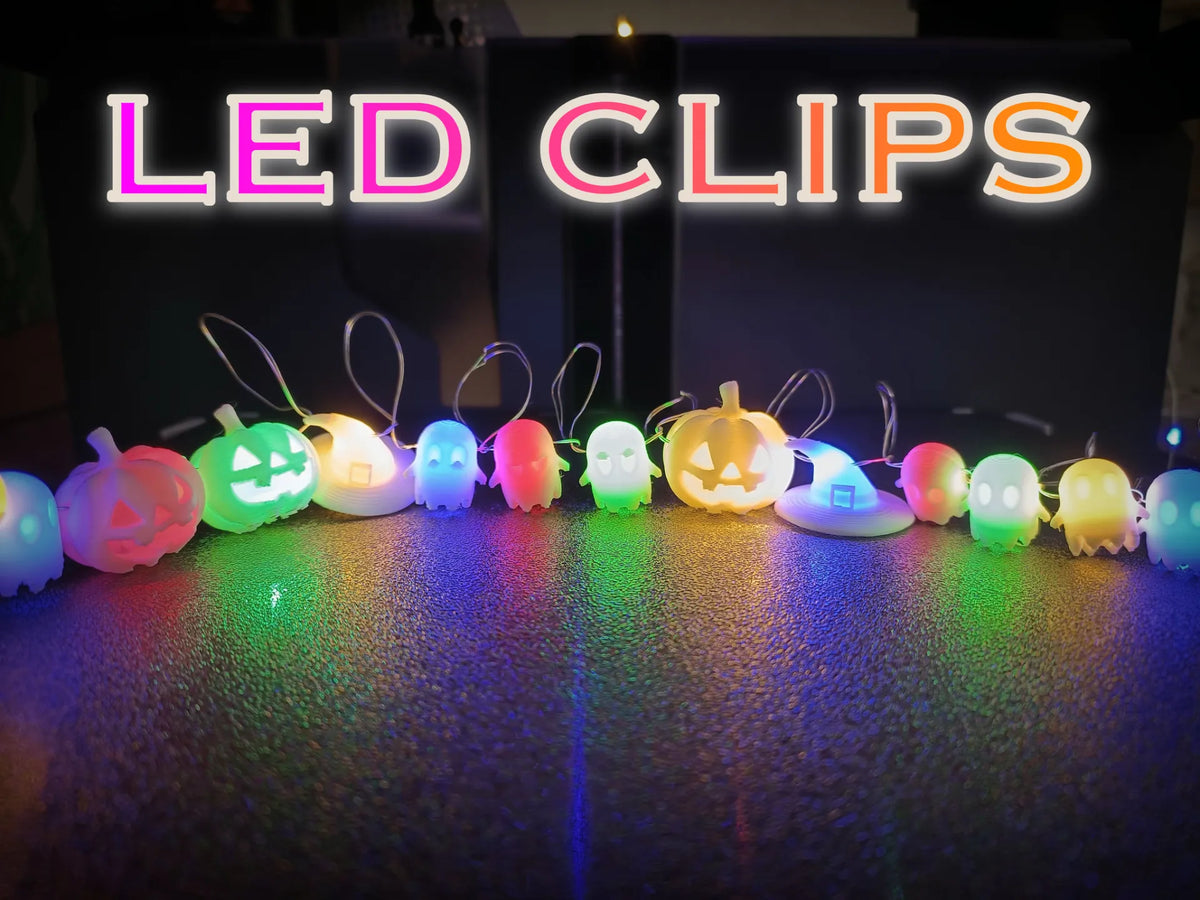 Guirlandes lumineuses d'Halloween - clips LED - Lumière Print