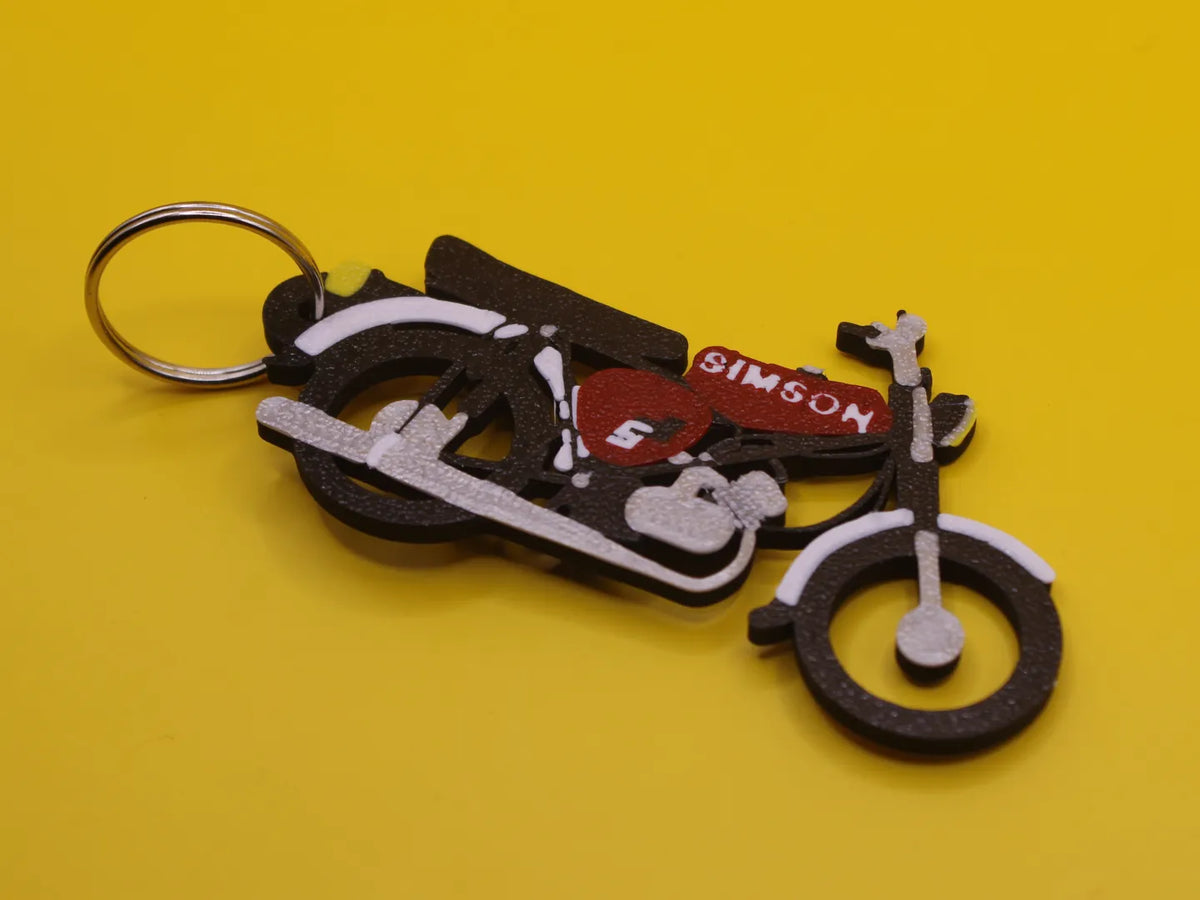 Porte-clés de moto Simson elektronik S51 - Vélo Print