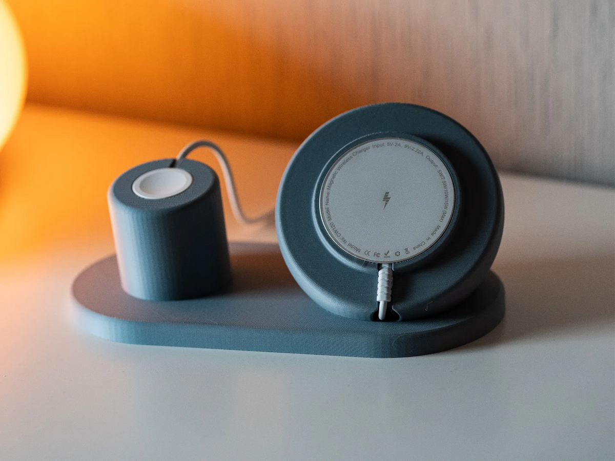 Station de recharge Magsafe (iPhone, Apple Watch, AirPods) - Voyage Print