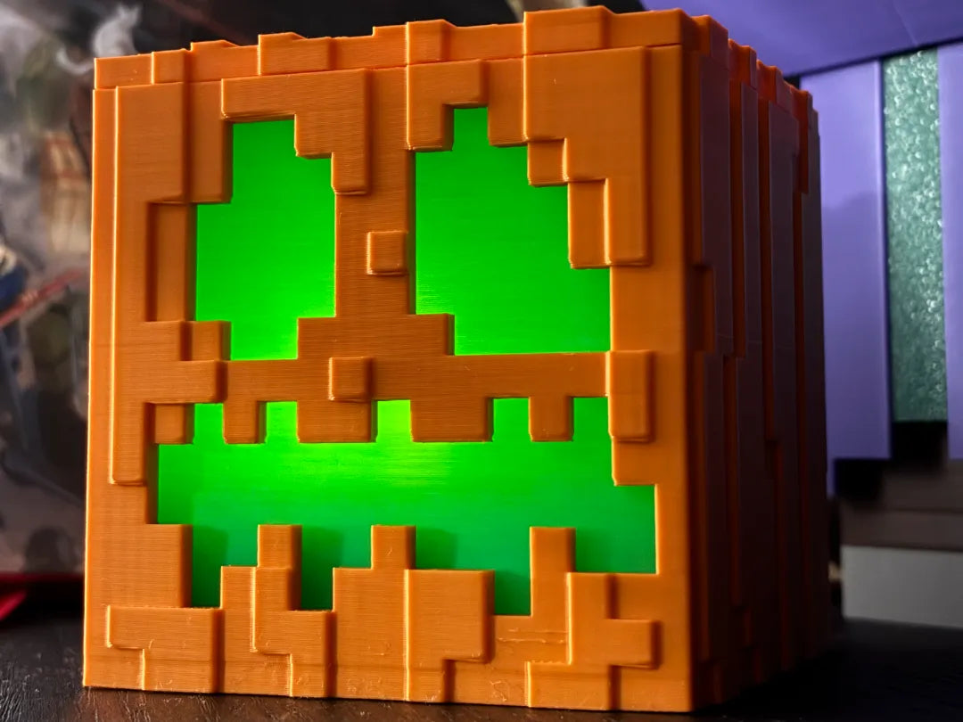 Boîte/lanterne d'Halloween Minecraft Jack-o-lantern - Fêtes Print