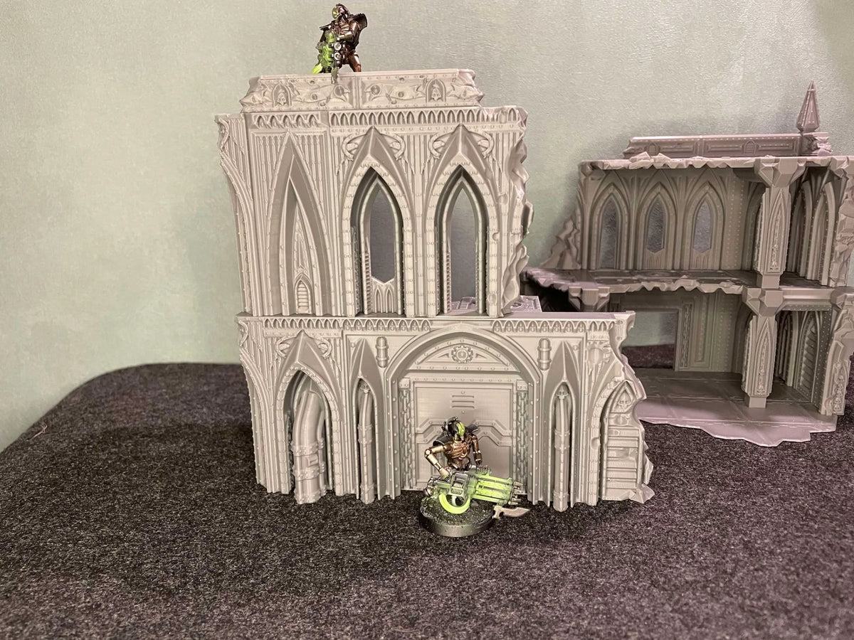 Terrain de jeu de guerre ruine Grimdark Gothic Delta - Maquette Print