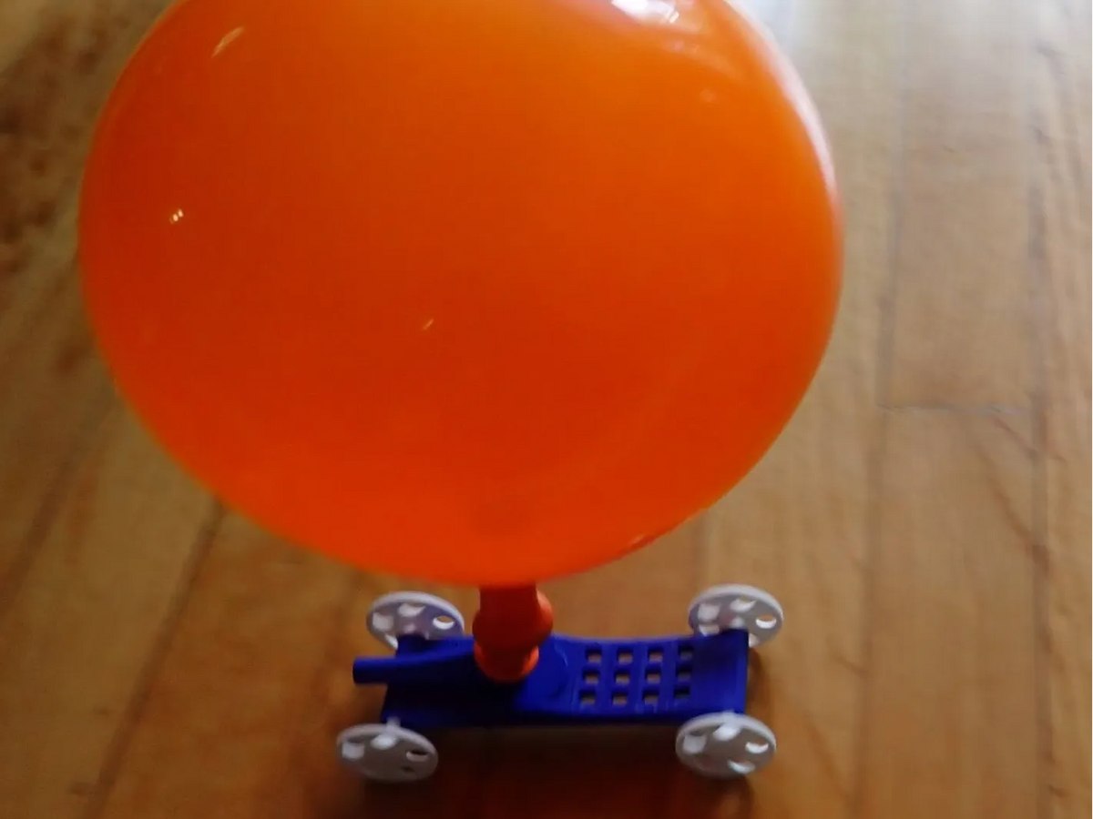 Voiture à propulsion par jet d'air de ballon léger - Auto Print