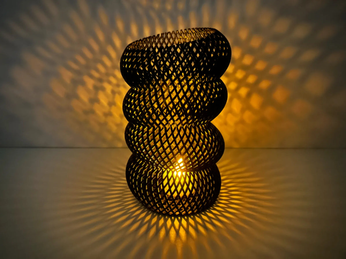 Résonance elliptique - Vase moderne en spirale entrelacée - Maison Print