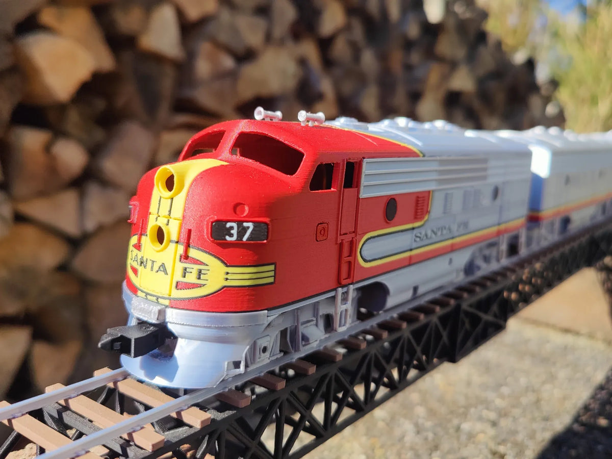 Locomotive ATSF Warbonnet pour Dragon Railway - Maquette Print
