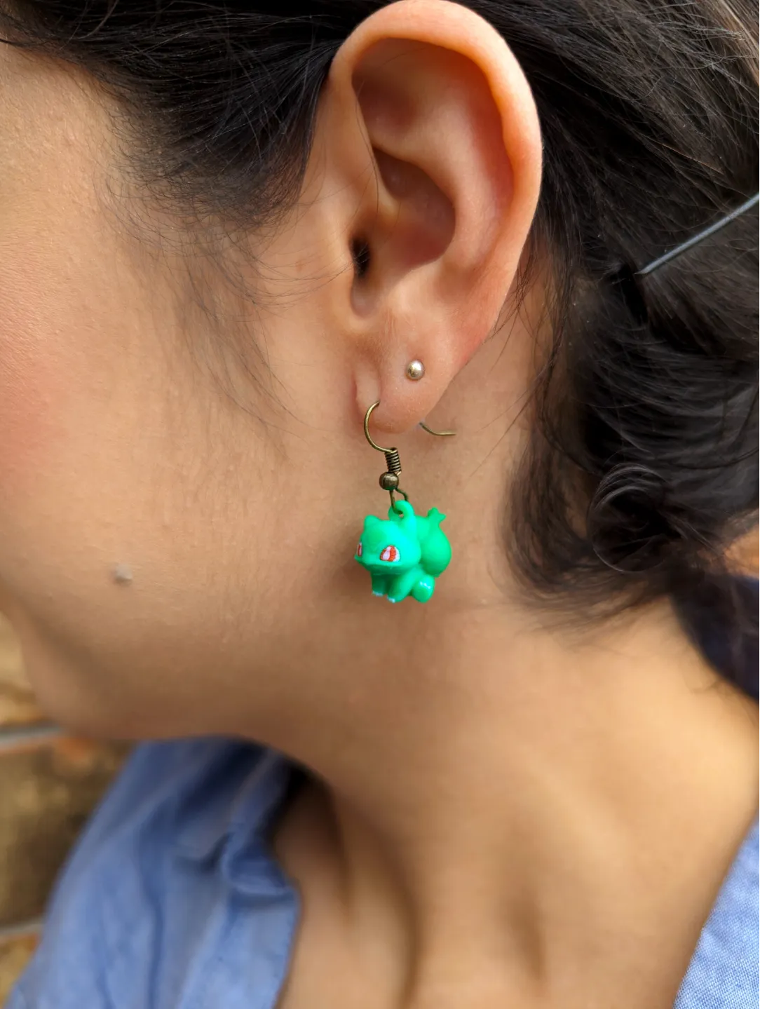 Boucles d'oreilles Bulbizarre - Bijoux Print