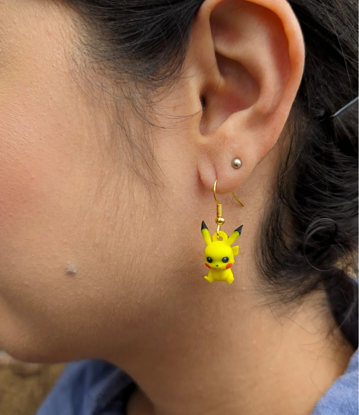 Boucle d'oreille Pikachu - Bijoux Print