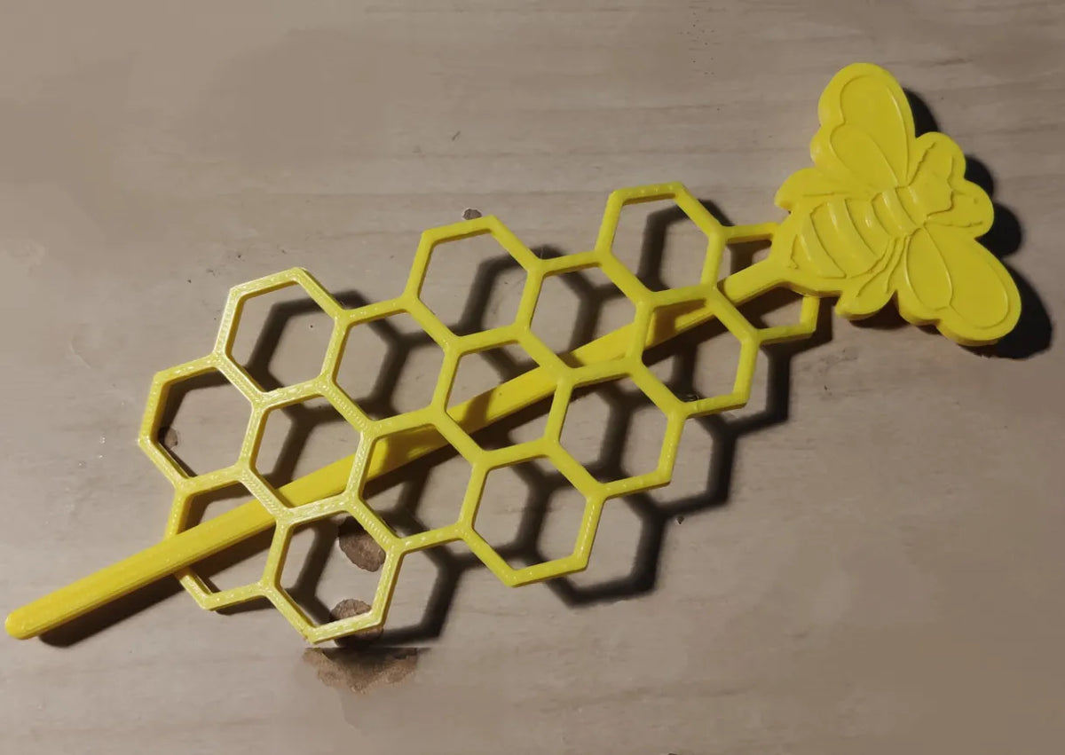 Barrette en nid d'abeille - Bijoux Print