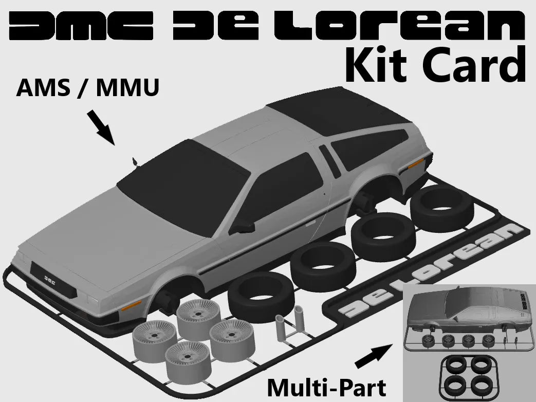 Kit carte DeLorean DMC-12 (de Retour vers le futur) - Geek Print