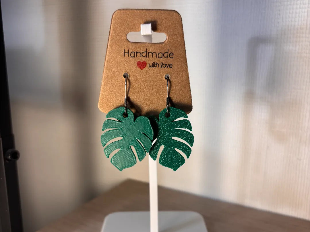 Boucles d'oreilles Monstera - Bijoux Print