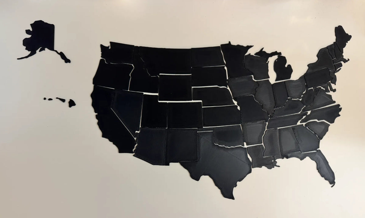 Carte des États-Unis - Voyage Print