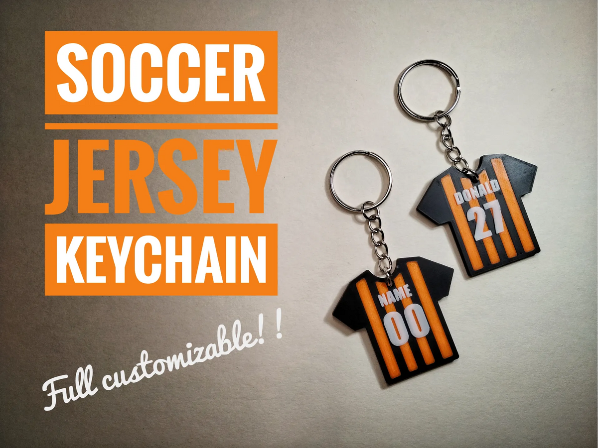 Porte-clés Maillot de Football - entièrement personnalisable - Sport Print