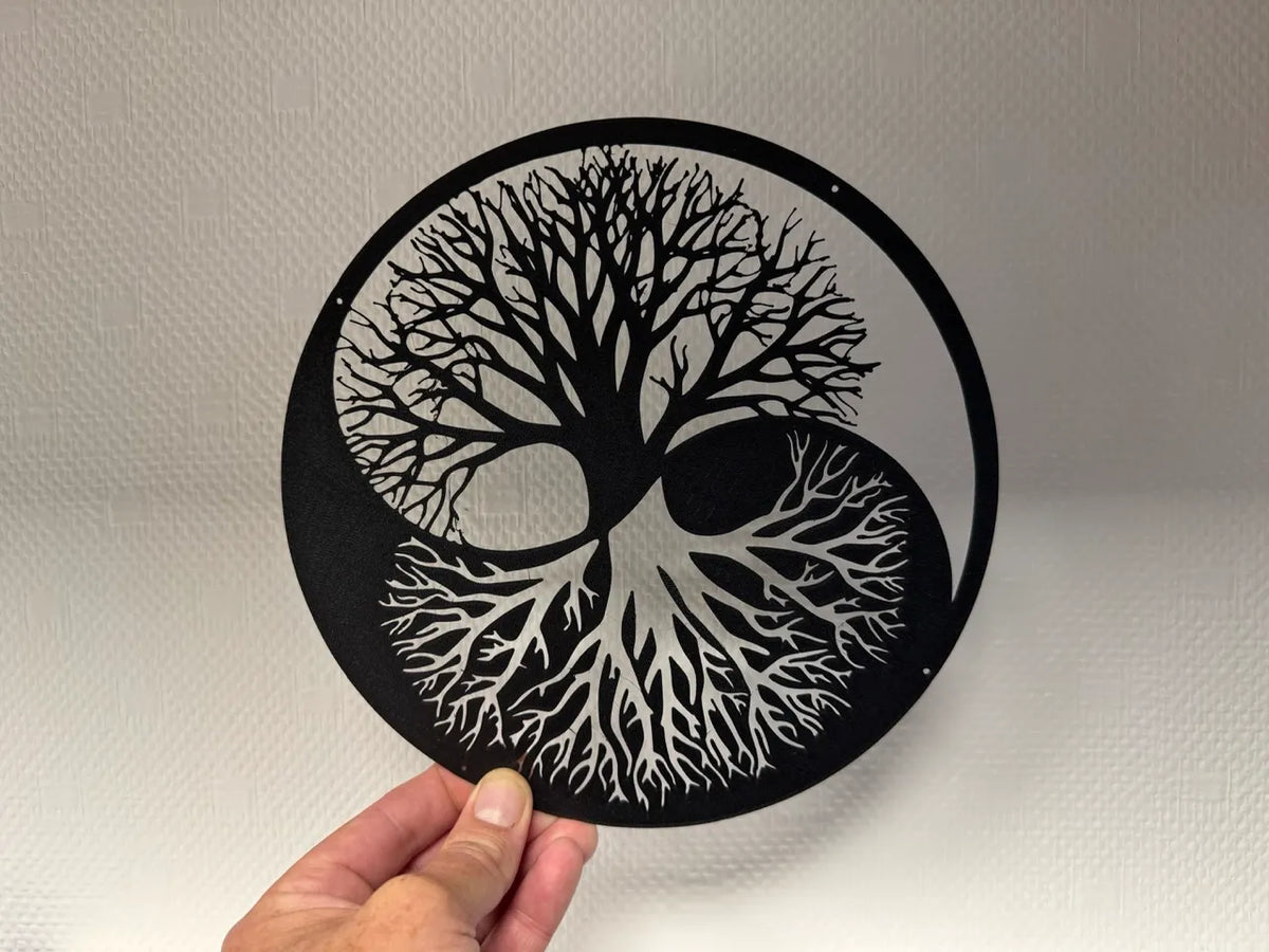 Arbre de vie yin yang décoratif - Art Print