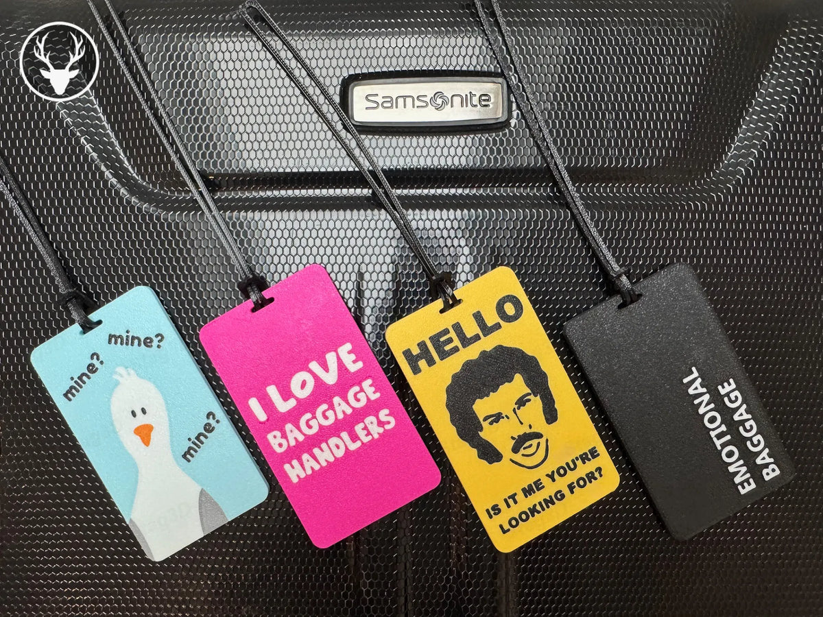 Collection d'étiquettes de bagages - Voyage Print