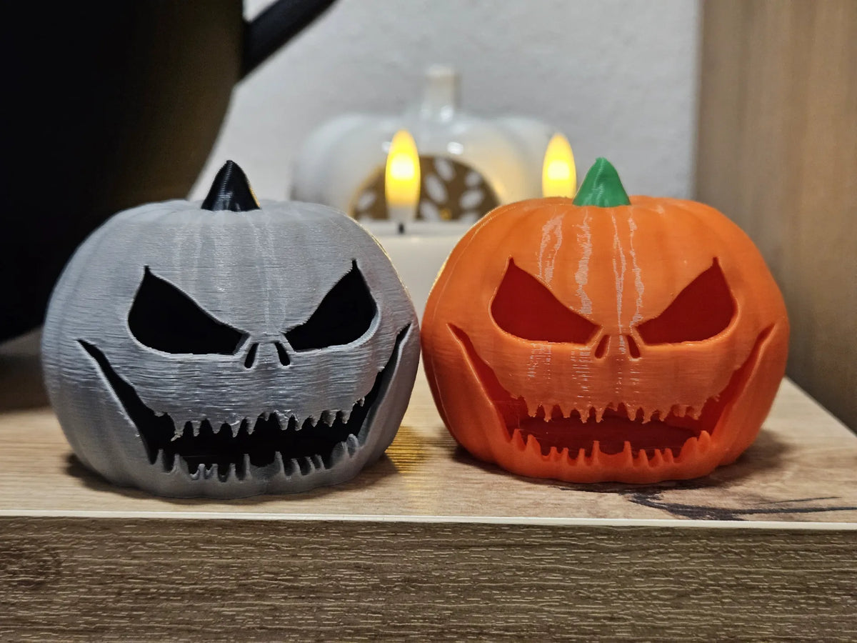 Citrouille d'Halloween effrayante pour bougie chauffe-plat - Fêtes Print