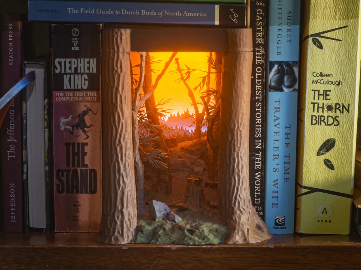 Crépuscule sur les monts Ozark - Niche à livres - Maquette Print