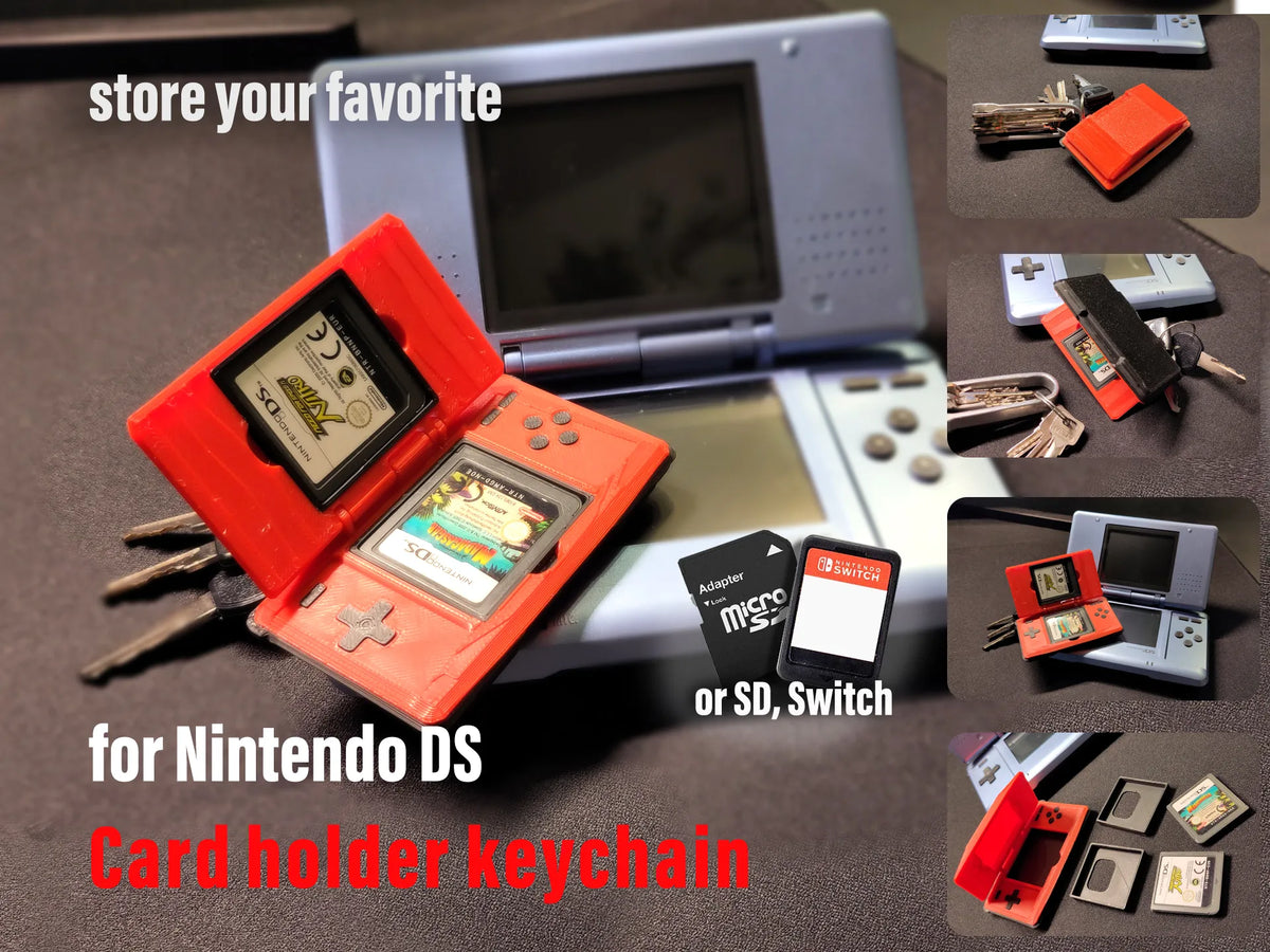 Porte-clé de carte Nintendo DS ou SD et Switch - Bureau Print