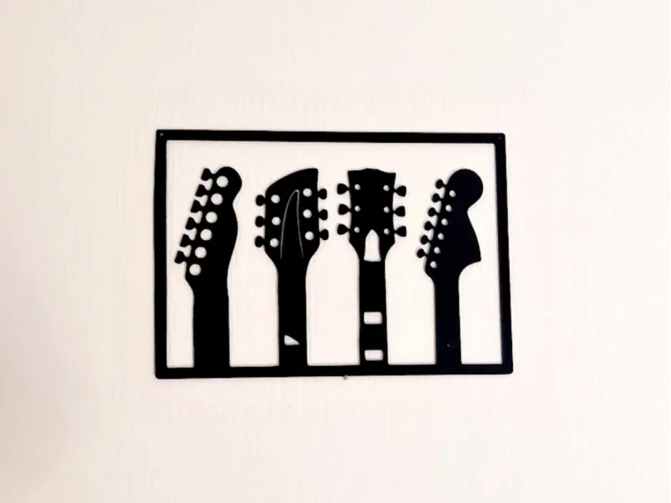 Décoration murale de guitare - Music Print