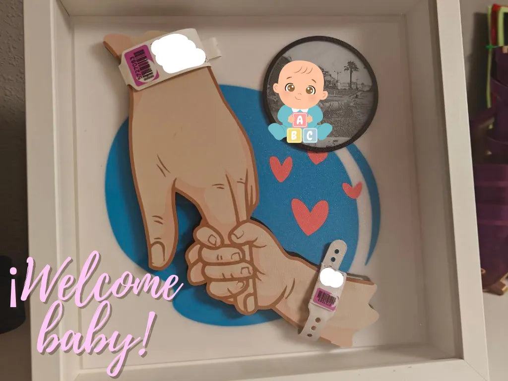 Cadre de souvenirs de nouveau-né - Bébé Print