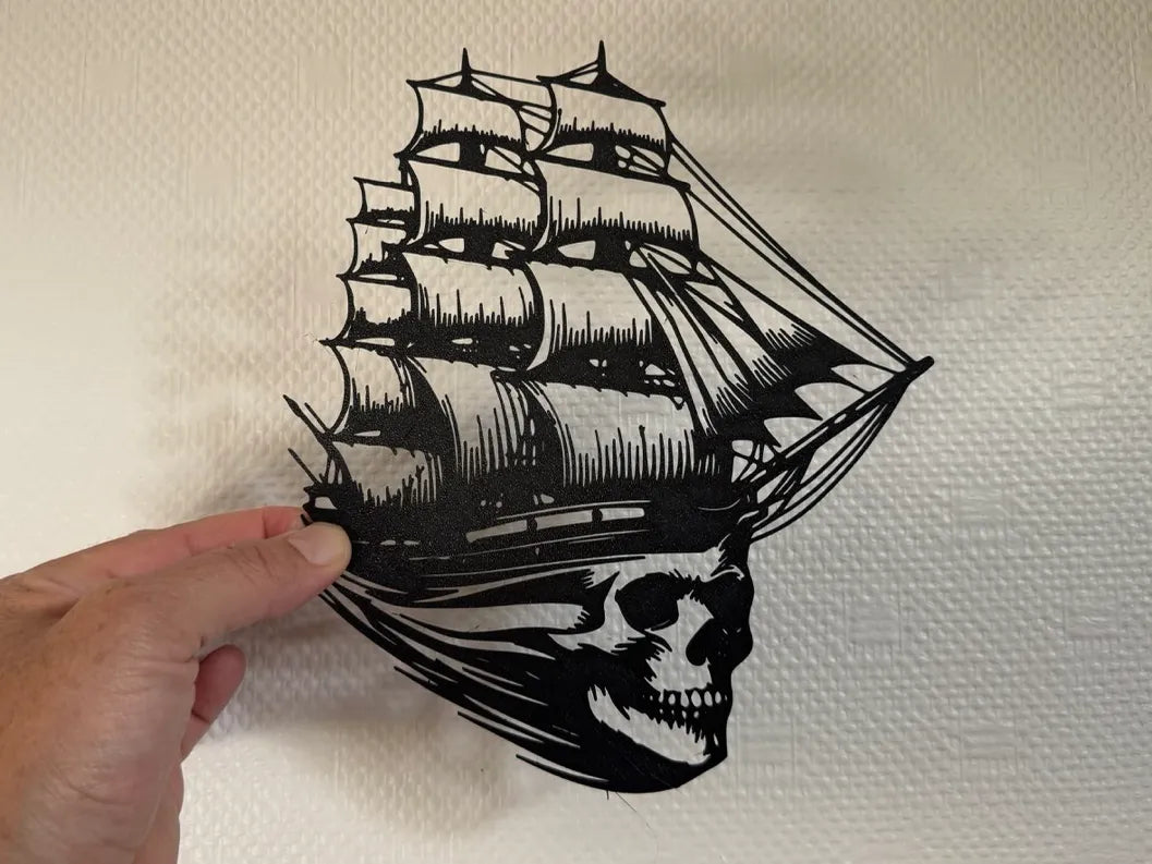 Crâne de bateau pirate décoratif - Maquette Print
