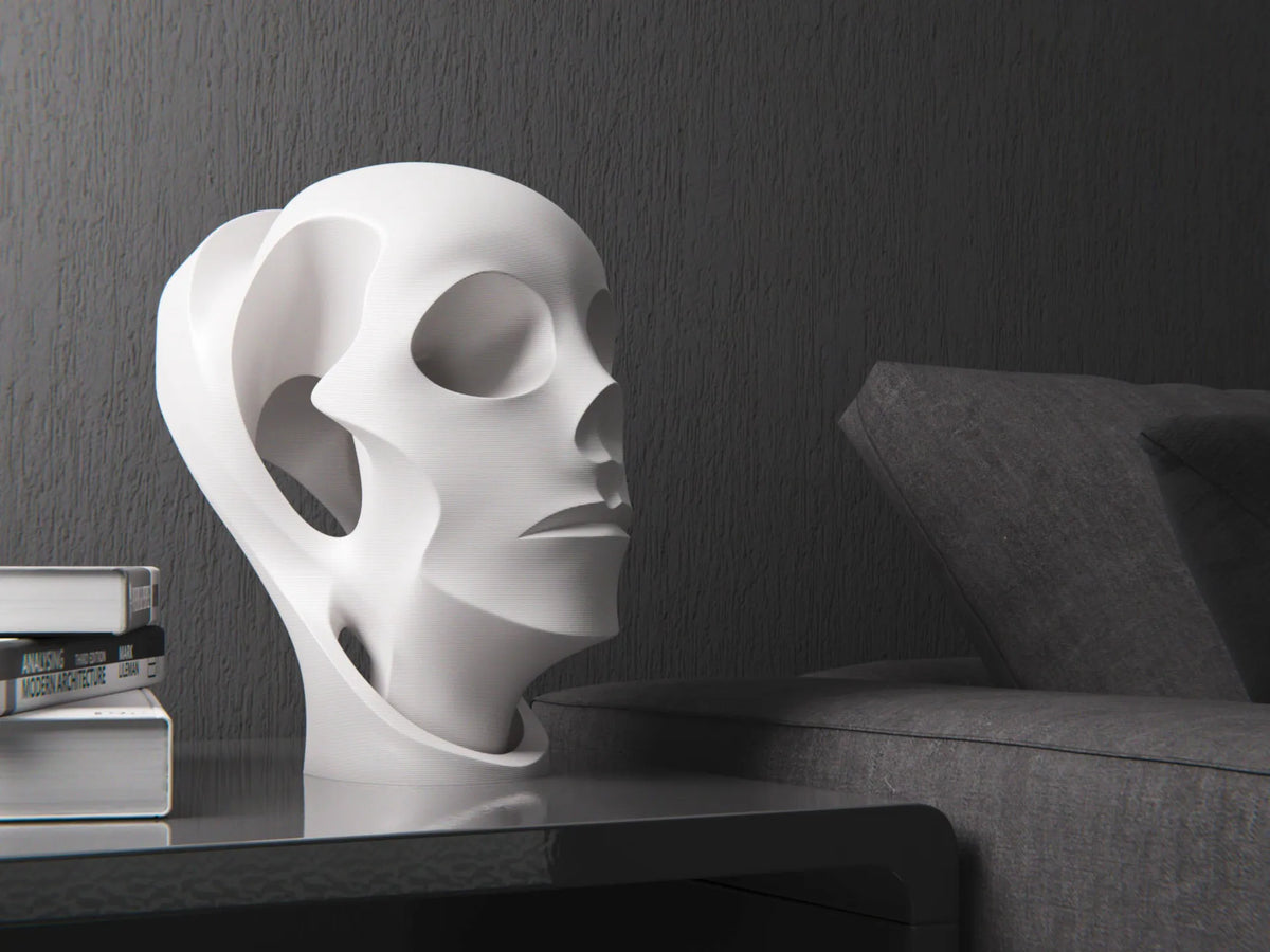 Le vide - sculpture de tête - Figurine Print