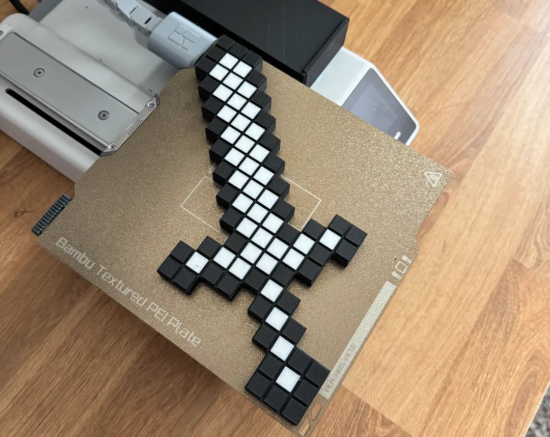 Épée Pixel – Inspirée de Minecraft, Personnalisable - Geek Print