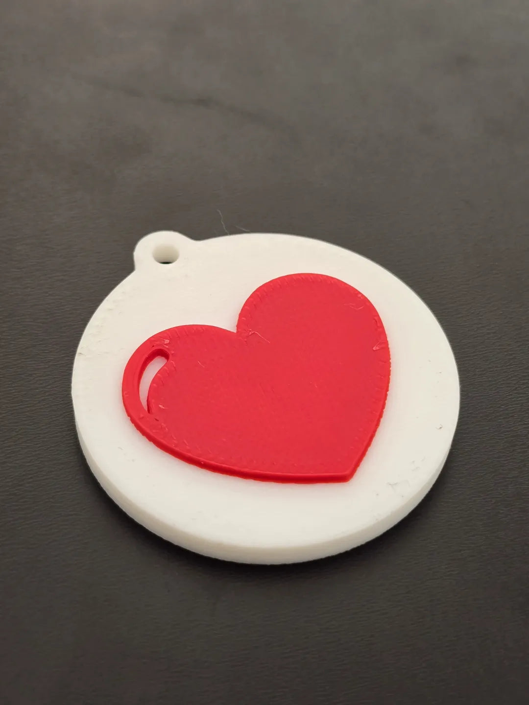 Porte-clés en forme de cœur avec étiquette NFC - NFC Print